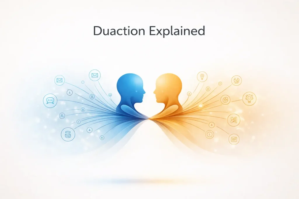 Duaction Explained: How It Shapes Our Interactions and Relationships Duaction explained concept showing mutual influence and interaction patterns