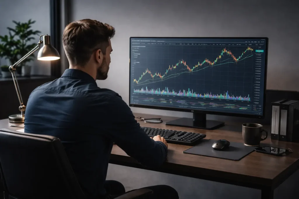 Management tips for FTAsiaTrading showing structured trading setup and risk control dashboards
